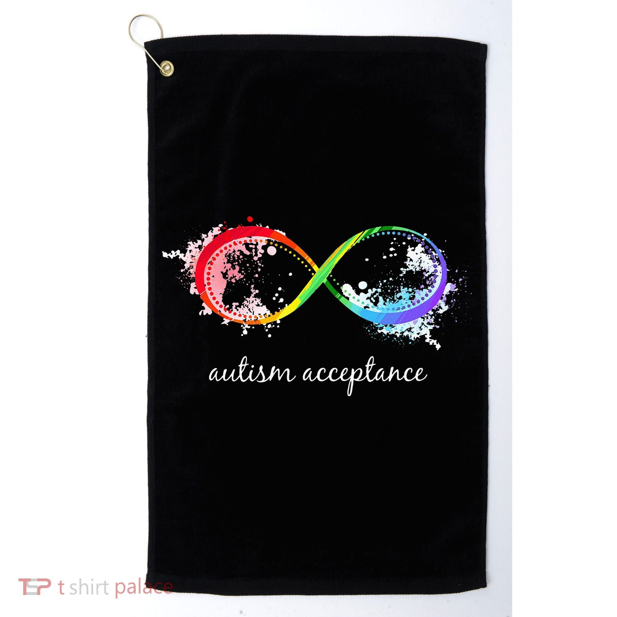 retro Red Instead Autism Autism Acceptance Golf Towel