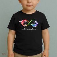 retro Red Instead Autism Autism Acceptance Toddler T-Shirt thumb 2