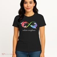 retro Red Instead Autism Autism Acceptance Women's T-Shirt thumb 4