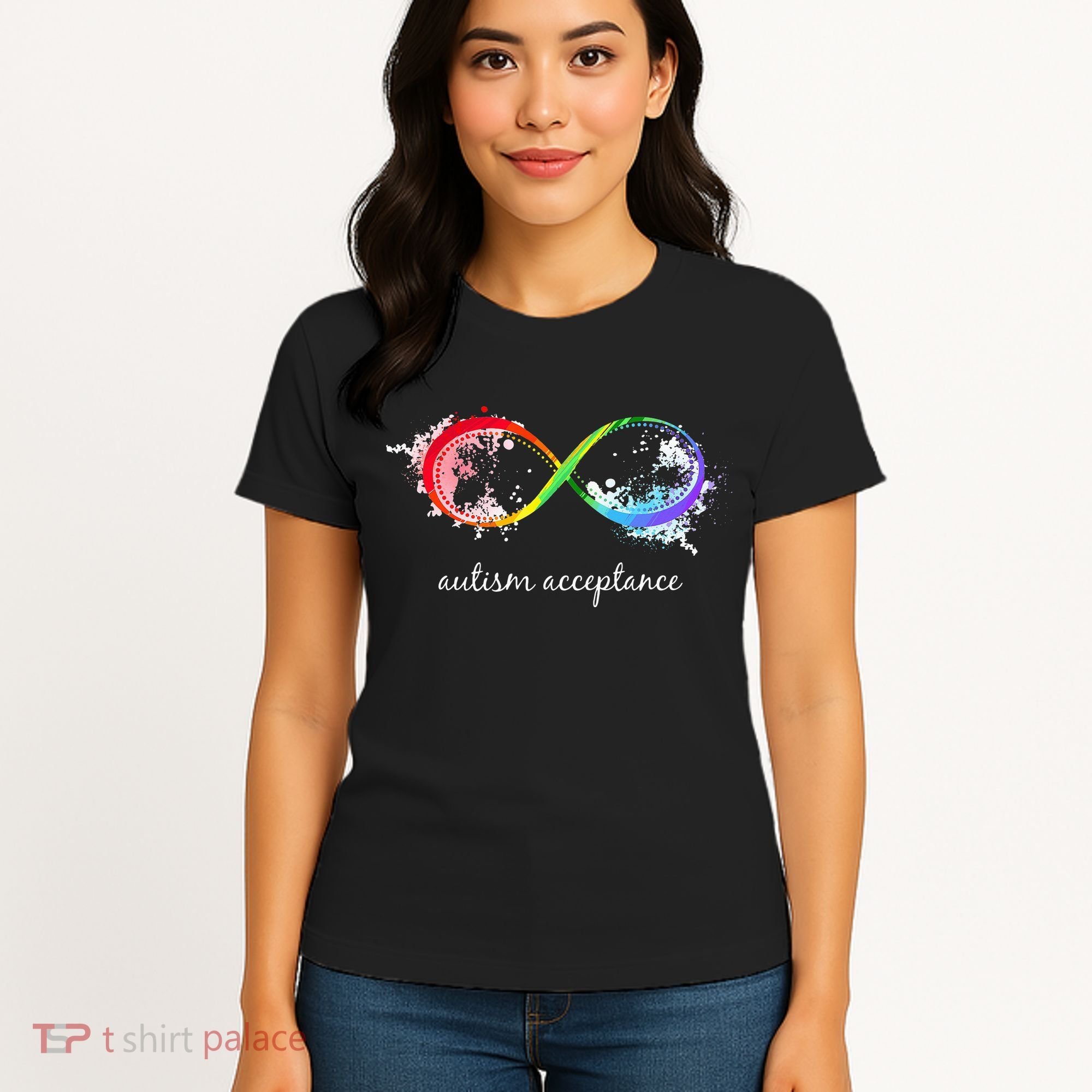 retro Red Instead Autism Autism Acceptance Women's T-Shirt
