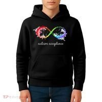 retro Red Instead Autism Autism Acceptance Kids Hoodie thumb 4