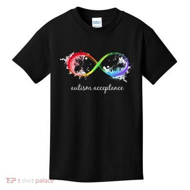 retro Red Instead Autism Autism Acceptance Kids T-Shirt
