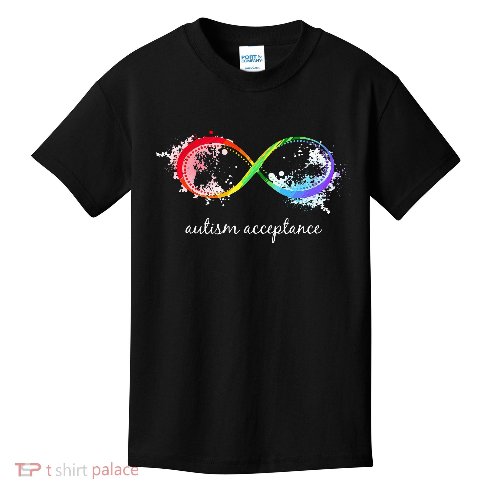 retro Red Instead Autism Autism Acceptance Kids T-Shirt