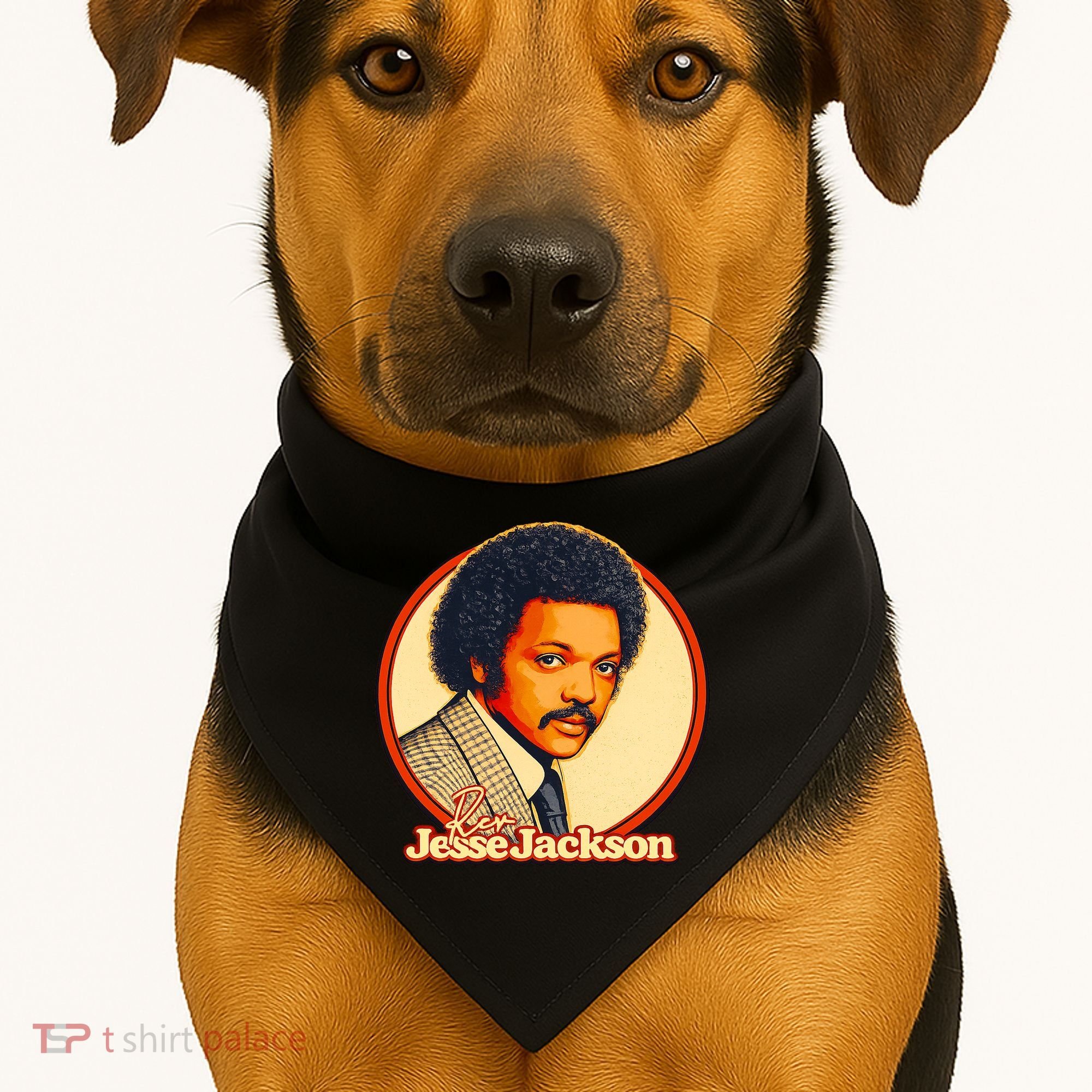 Reverend Rev Jesse Jackson USA-Made Doggie Bandana