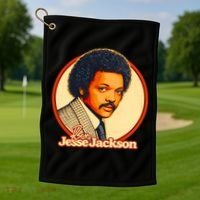 Reverend Rev Jesse Jackson Golf Towel thumb 1