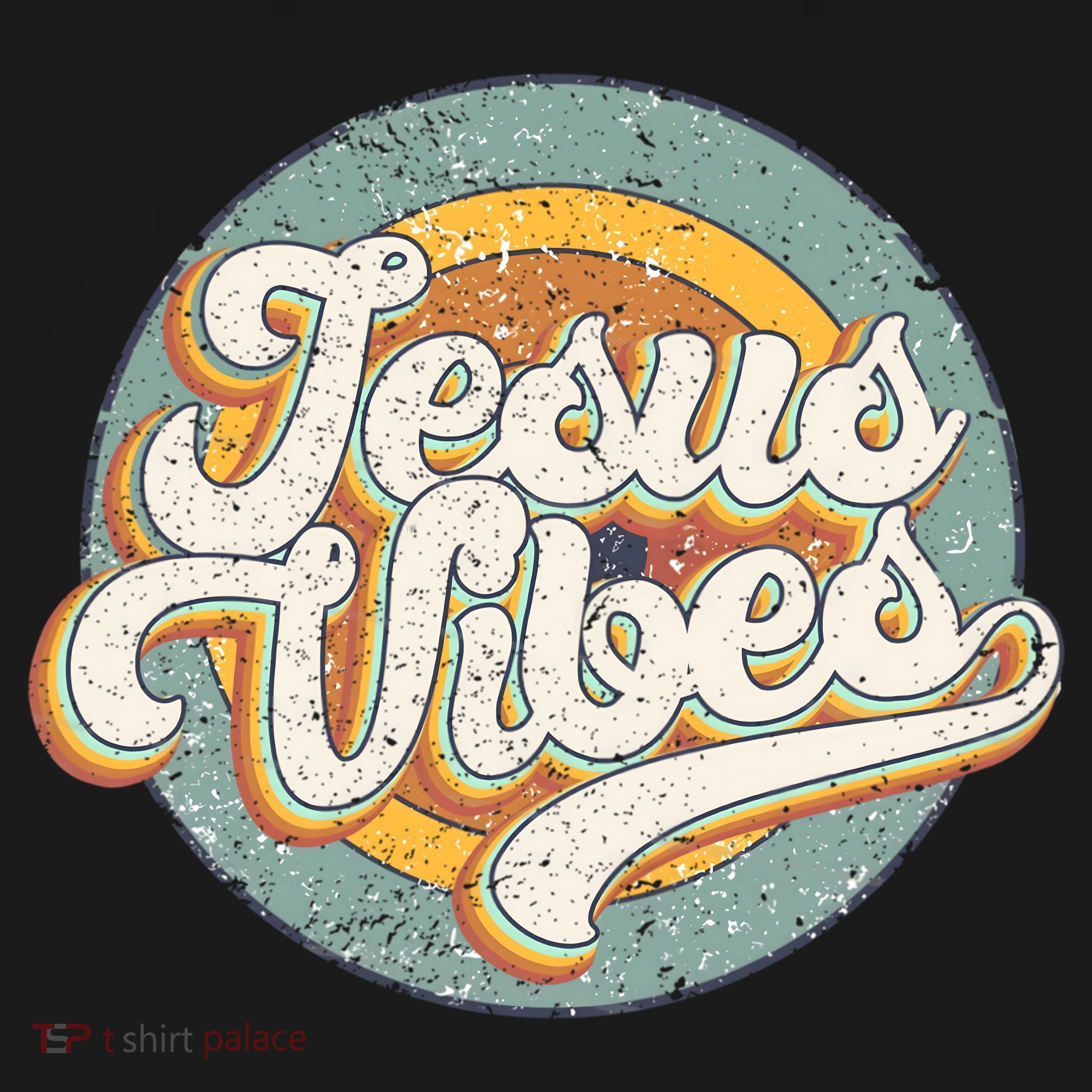 Retro Rainbow Jesus Vibes Bible Verse Christian Religious Gift Women's Hoodie