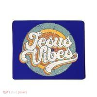 Retro Rainbow Jesus Vibes Bible Verse Christian Religious Gift Mousepad thumb 0