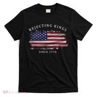 Retro Rejecting Kings Since 1776 Protest Pro Democracy T-Shirt thumb 0