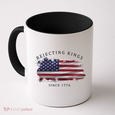 Retro Rejecting Kings Since 1776 Protest Pro Democracy Coffee Mug