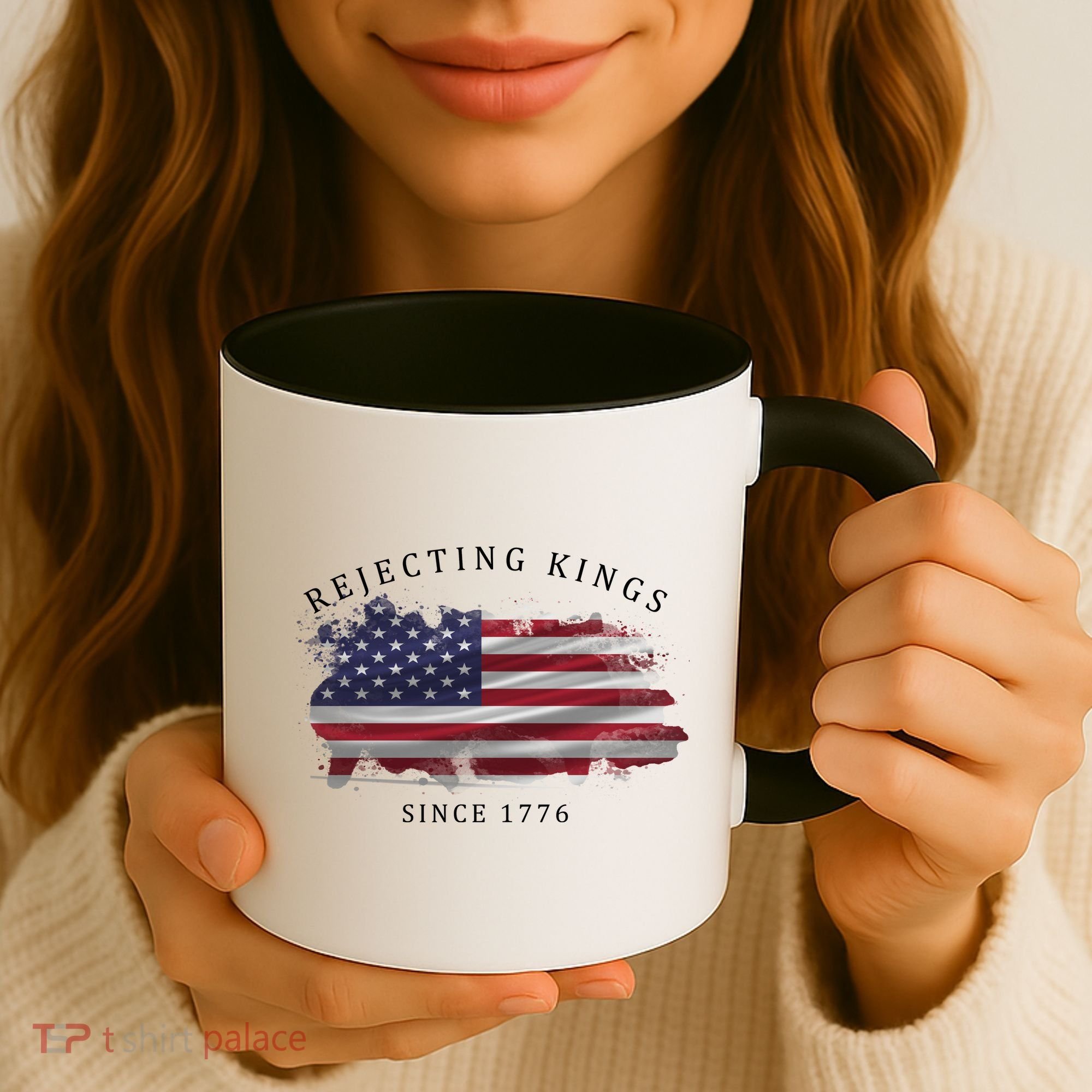 Retro Rejecting Kings Since 1776 Protest Pro Democracy Coffee Mug