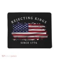 Retro Rejecting Kings Since 1776 Protest Pro Democracy Mousepad thumb 0