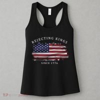 Retro Rejecting Kings Since 1776 Protest Pro Democracy Women's Tank Top thumb 3