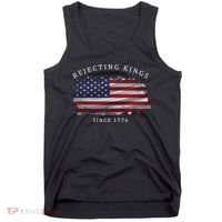 Retro Rejecting Kings Since 1776 Protest Pro Democracy Tank Top thumb 0