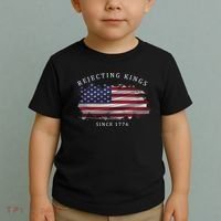 Retro Rejecting Kings Since 1776 Protest Pro Democracy Toddler T-Shirt thumb 2