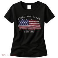 Retro Rejecting Kings Since 1776 Protest Pro Democracy Women's T-Shirt thumb 0