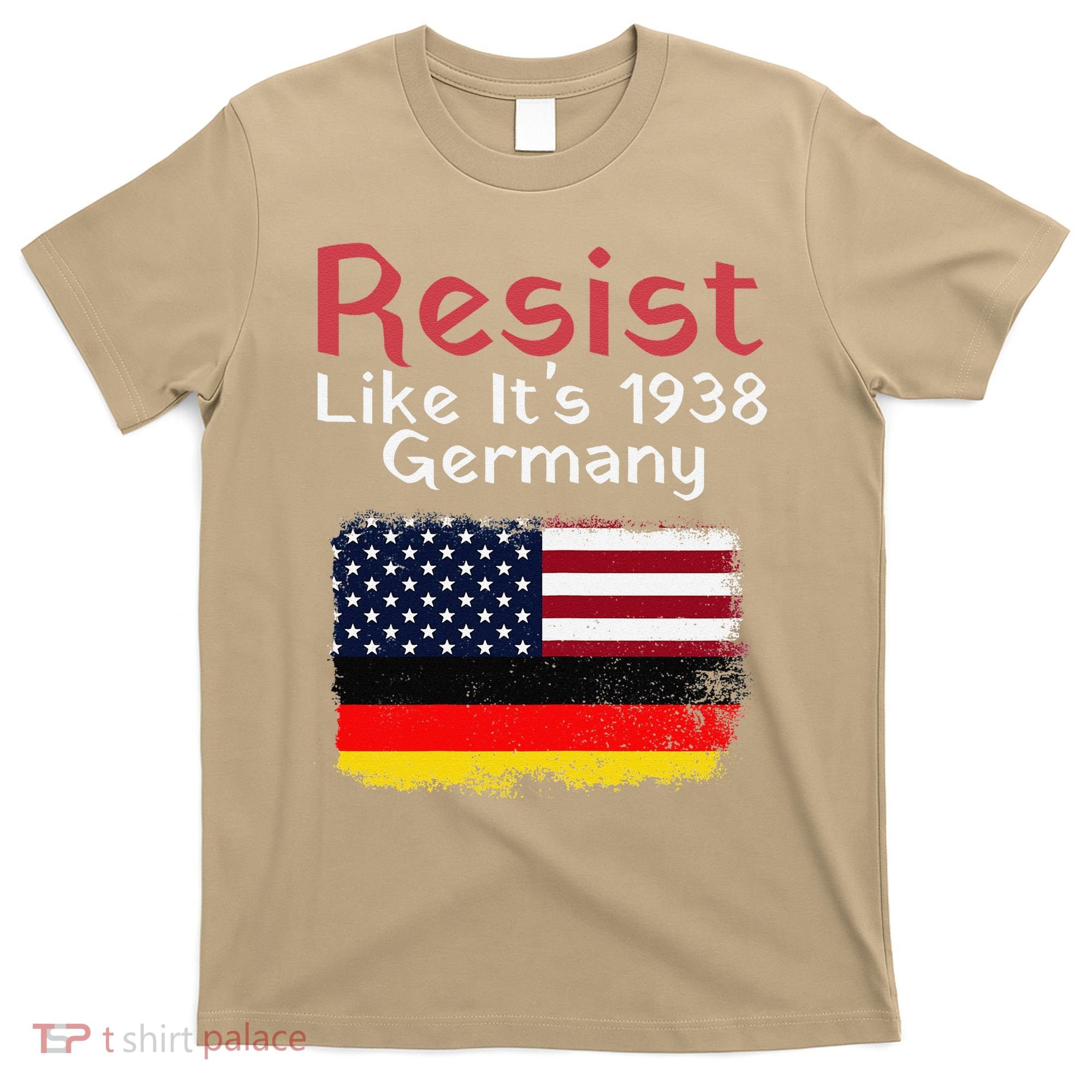 Retro Resist Like Its 1938 Germany Usa Germany Flag Vintage T-Shirt