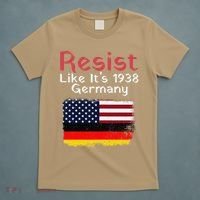 Retro Resist Like Its 1938 Germany Usa Germany Flag Vintage T-Shirt thumb 5