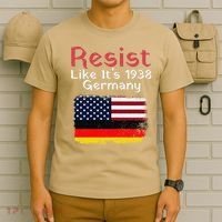 Retro Resist Like Its 1938 Germany Usa Germany Flag Vintage T-Shirt thumb 6