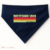 Retro Raystown Lake Pennsylvania USA-Made Doggie Bandana thumb 0