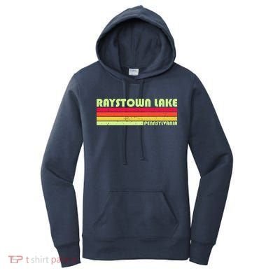 Retro Raystown Lake Pennsylvania Women's Hoodie