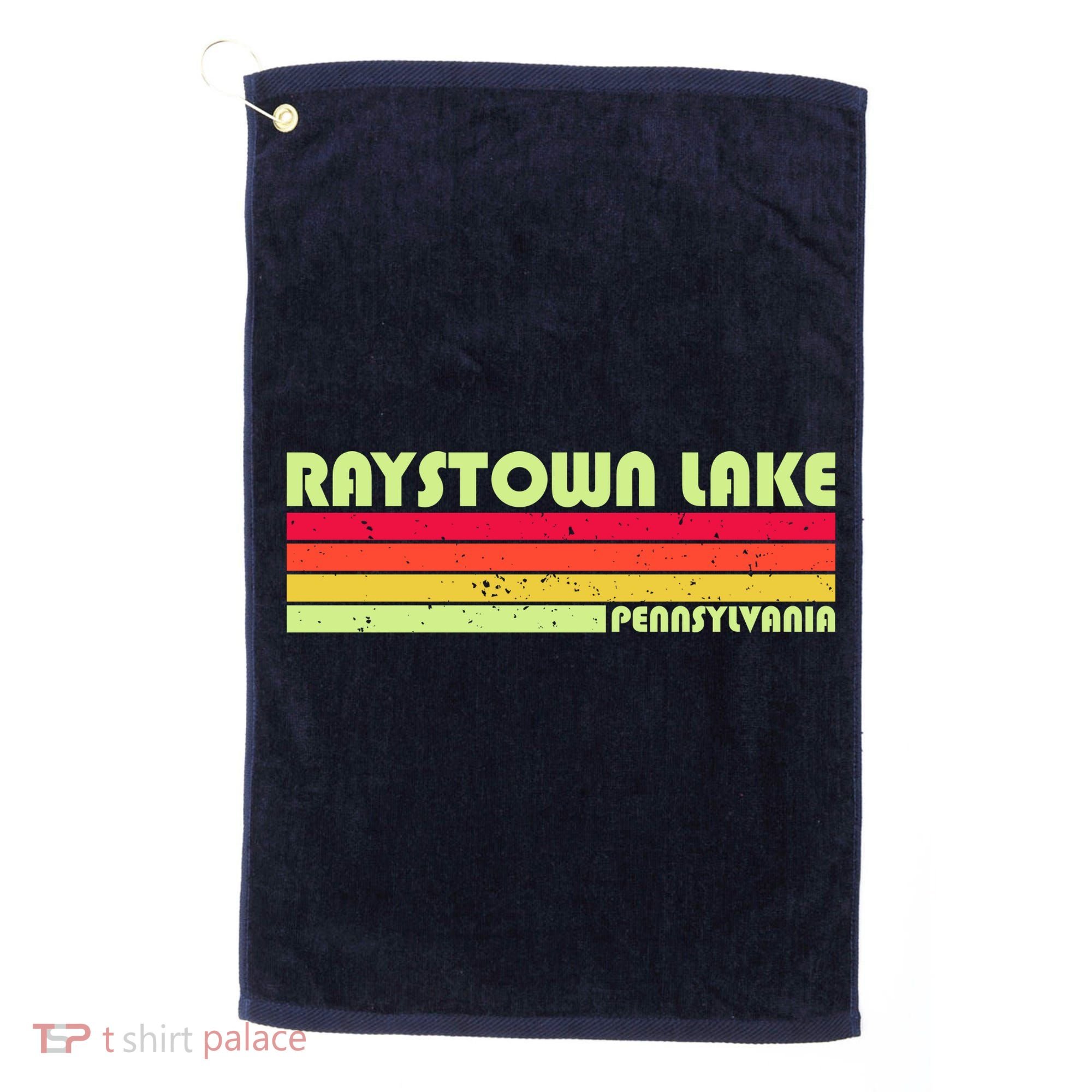 Retro Raystown Lake Pennsylvania Golf Towel