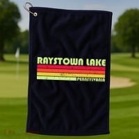 Retro Raystown Lake Pennsylvania Golf Towel thumb 1