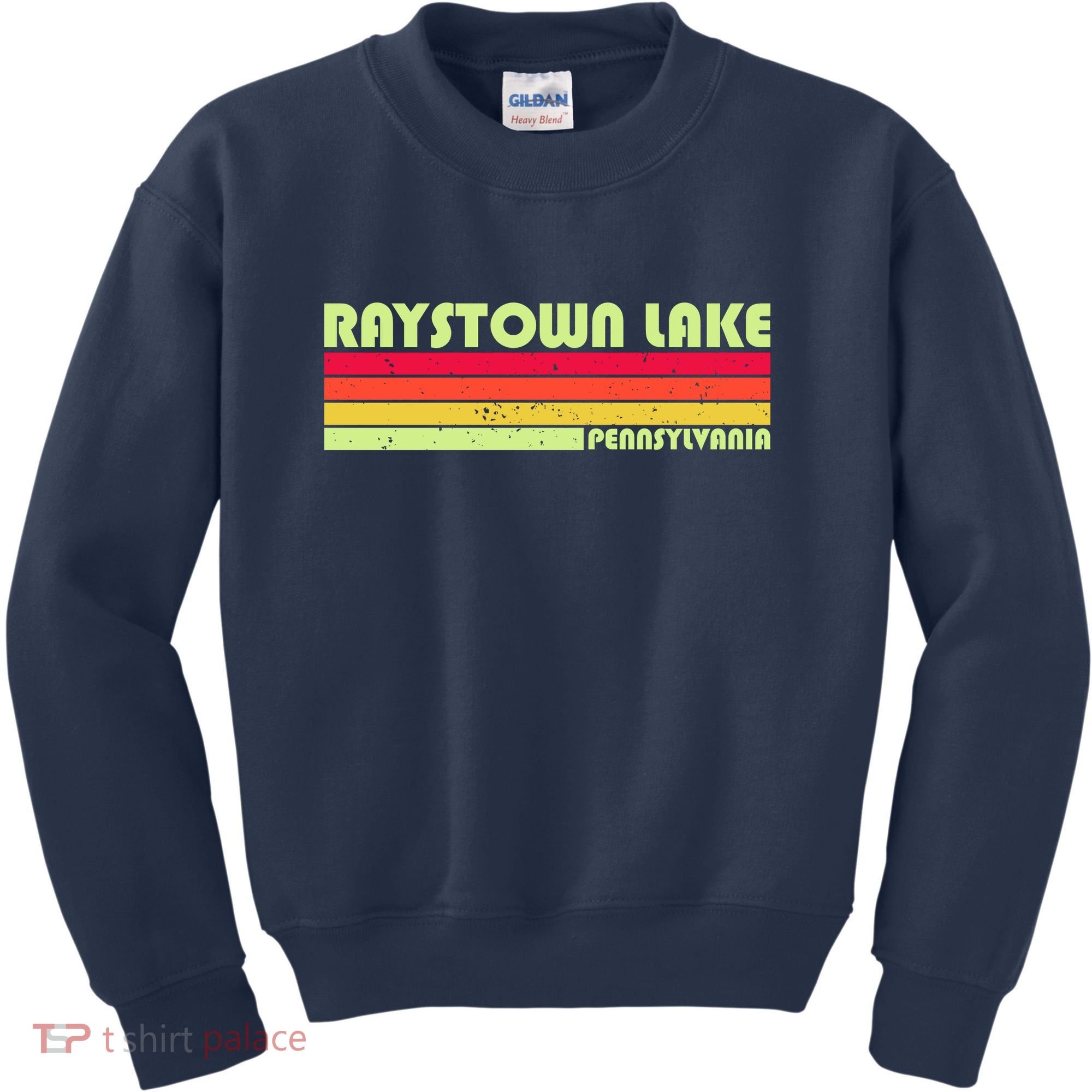Retro Raystown Lake Pennsylvania Kids Sweatshirt