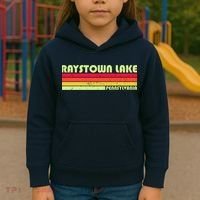 Retro Raystown Lake Pennsylvania Kids Hoodie thumb 3