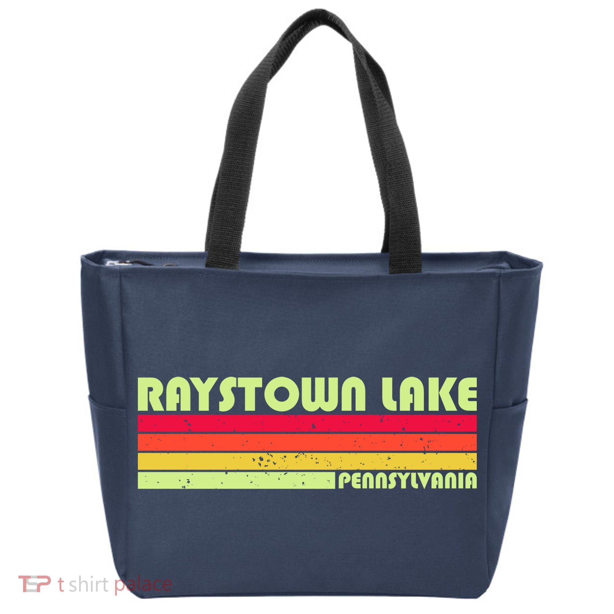Retro Raystown Lake Pennsylvania Tote Bag