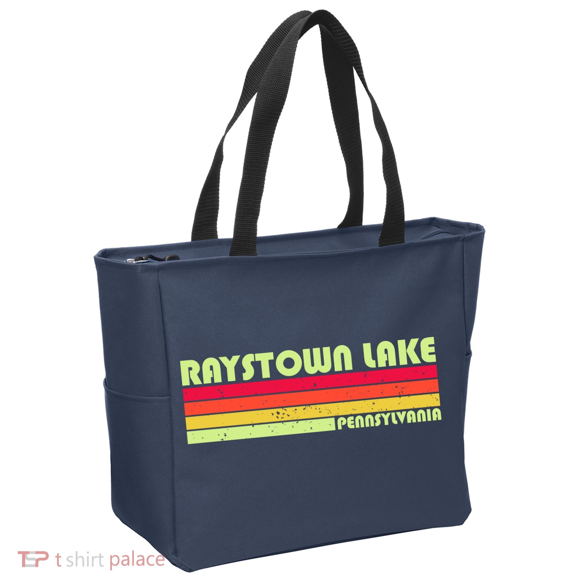 Retro Raystown Lake Pennsylvania Tote Bag