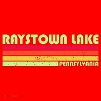 Retro Raystown Lake Pennsylvania Santa Hat thumb 1