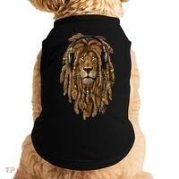 Rasta Reggae Lion Music Art For Rastafari Lover Doggie Tank thumb 0