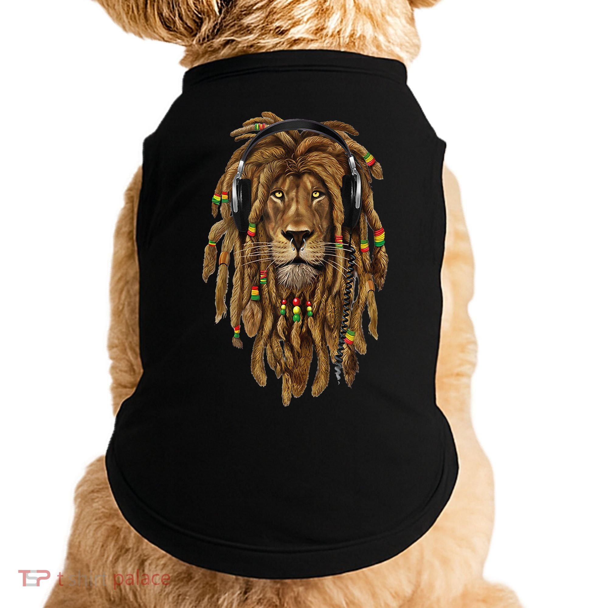 Rasta Reggae Lion Music Art For Rastafari Lover Doggie Tank