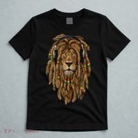 Rasta Reggae Lion Music Art For Rastafari Lover T-Shirt thumb 5