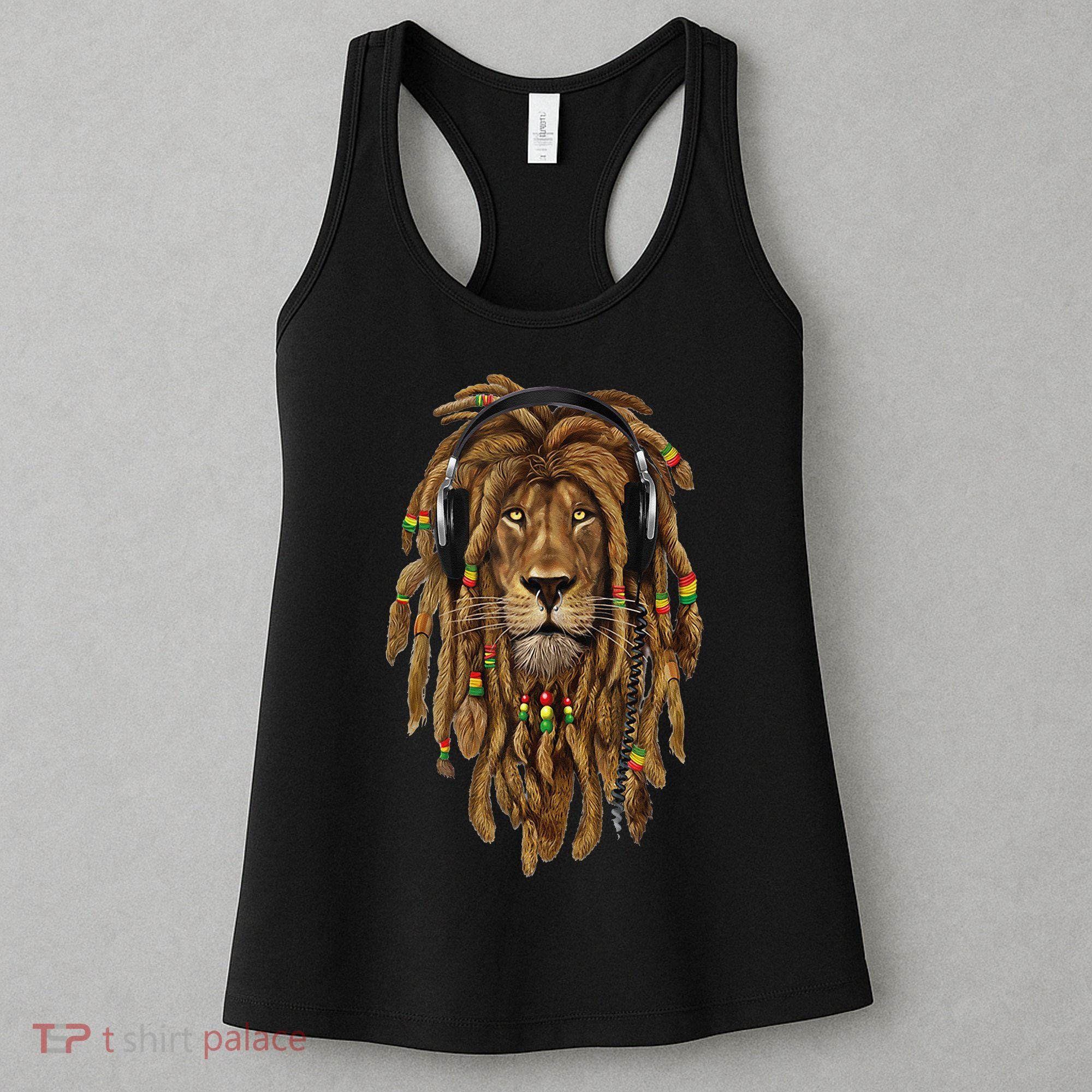 Rasta Reggae Lion Music Art For Rastafari Lover Women's Tank Top