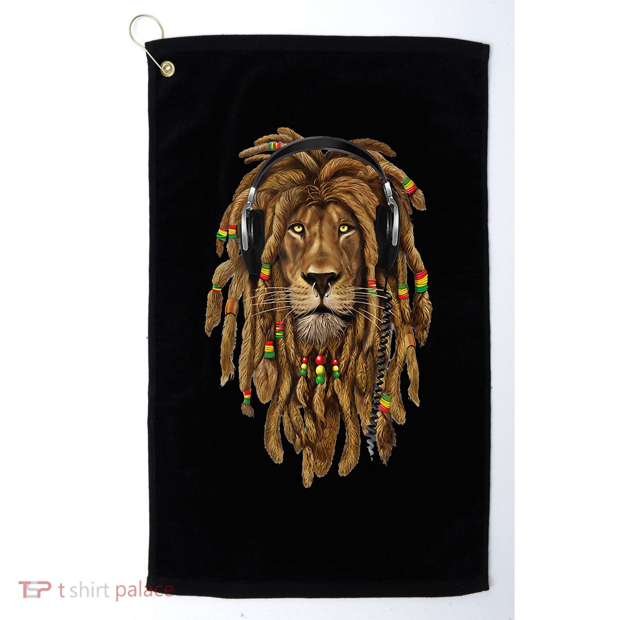 Rasta Reggae Lion Music Art For Rastafari Lover Golf Towel
