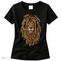 Rasta Reggae Lion Music Art For Rastafari Lover Women's T-Shirt thumb 0