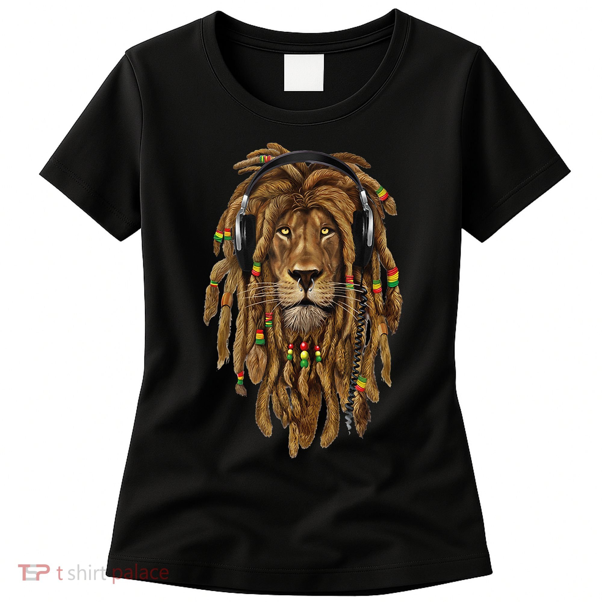 Rasta Reggae Lion Music Art For Rastafari Lover Women's T-Shirt