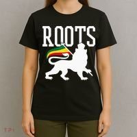 Reggae Roots Lion Of Judah Rastafari Music Rasta Gift T-Shirt thumb 4