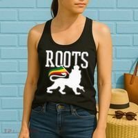 Reggae Roots Lion Of Judah Rastafari Music Rasta Gift Women's Tank Top thumb 2