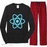 Reactjs React.Js Logo Javascript Framework Long Sleeve Pajama Set