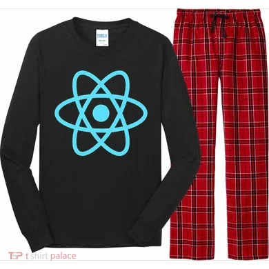 Reactjs React.Js Logo Javascript Framework Long Sleeve Pajama Set