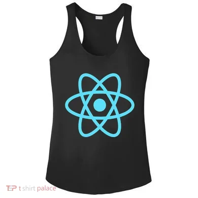 Reactjs React.Js Logo Javascript Framework Ladies PosiCharge Competitor Racerback Tank