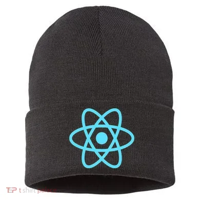 Reactjs React.Js Logo Javascript Framework Sustainable Knit Beanie