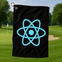 Reactjs React.Js Logo Javascript Framework Golf Towel thumb 1