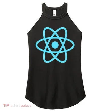Reactjs React.Js Logo Javascript Framework Women's Perfect Tri Rocker Tank