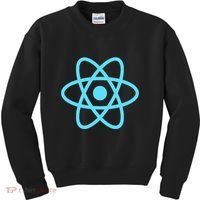 Reactjs React.Js Logo Javascript Framework Kids Sweatshirt thumb 0