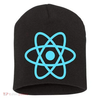Reactjs React.Js Logo Javascript Framework Short Acrylic Beanie