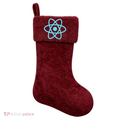Reactjs React.Js Logo Javascript Framework Christmas Stocking