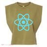 Reactjs React.Js Logo Javascript Framework Garment-Dyed Women's Muscle Tee